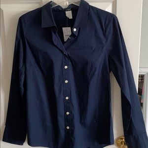 J.crew navy button up
